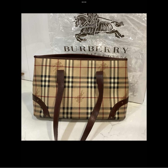 Burberry Handbags - Burberry Beige and Brown Plaid Handbag